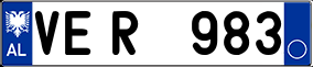 Trailer License Plate